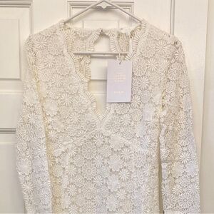 Sezane dress in Ecru